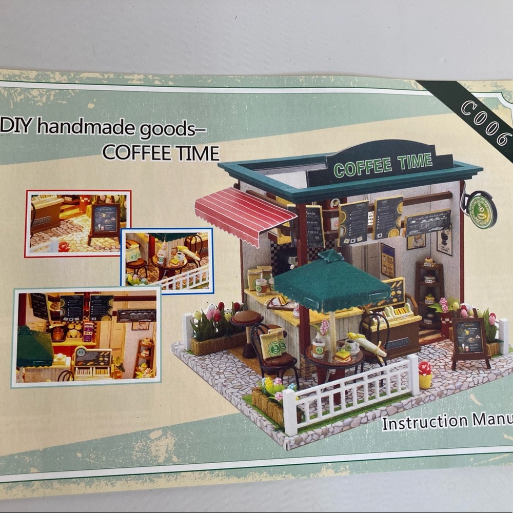 diy mini house kits cynthia holiday c006 coffee time